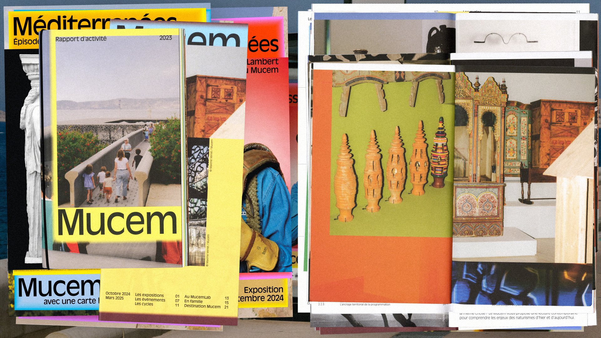 Mucem — affiches et doubles pages de publications, vue 25 — Les Graphiquants